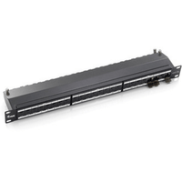 Miniatura 1 de PATCH PANEL 24 PUERTOS CATEGORIA 6A APANTALLADO PREMIUM COLOR GRIS CLARO