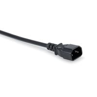 Miniatura 4 de REGLETA ALIMENTACION ALUMINIO RACK 19" 1U 8 TOMAS TIPO C13 IEC320 CON INTERRUPTOR CABLE 1.8m