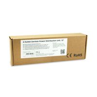 Miniatura 3 de REGLETA ALIMENTACION ALUMINIO RACK 10" 1U 4 TOMAS TIPO SHUCKO EURO CABLE 1.5m