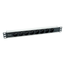 REGLETA-ALIMENTACION-ALUMINIO-RACK-19--1U-8-TOMAS-TIPO-SHUCKO-EURO-CABLE-1.8m