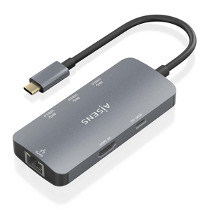 AISENS-USB-C-Dock-6-En-1--USB-C-a-1xHDMI--1xRJ45--3xUSB-A--1xUSB-C-PD--Gris--15cm