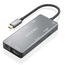 AISENS USB C Dock 9 En 1  USB C a 2xHDMI  1xRJ45  2xUSB A USB3 0  1xUSB A USB2 0  1xUSB C PD  1xSD  1xMicro SD  Gris  15cm