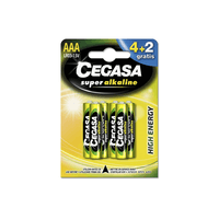 Miniatura 1 de CEGASA PILA SUPER ALC LR03 BLISTER 4 UDS + 2 GRATIS