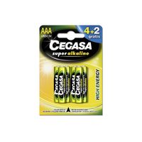 Miniatura 2 de CEGASA PILA SUPER ALC LR03 BLISTER 4 UDS + 2 GRATIS