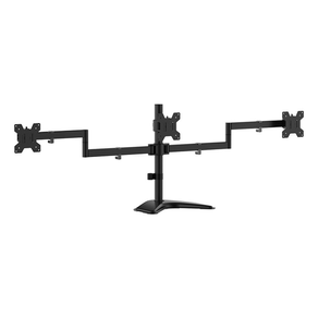 AISENS-Soporte-de-mesa-con-peana-eco-giratorio-e-inclinable-para-3-monitores-10kg--3-Pivotes--2-Brazos--de-13-27--Negro