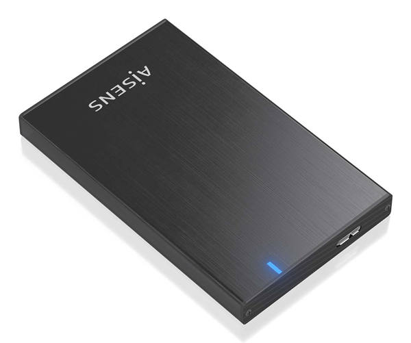 aisens caja externa 2 5  ase 2527b 9 5mm sata a usb 3 0 usb3 1 gen1  negro