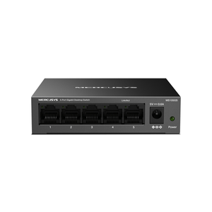 SWITCH-NO-GESTIONABLE-MERCUSYS-MS105GS-5P-10-100-1000-ETHERNET-MINI-DESKTOP-CARCASA-METALICA
