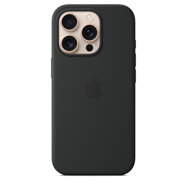 Apple Iphone 16 Pro Silicone Case With Magsafe - Black