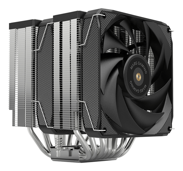 VENTILADOR CON DISIPADOR DE CPU MARS GAMING MCPU-XU9 BLACK DUAL 9 HEATPIPES TDP 400W DOBLE DISIPADOR