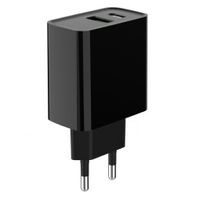 Miniatura 7 de CARGADOR RAPIDO USB GEMBIRD DE 2 PUERTOS Y 20 W, NEGRO