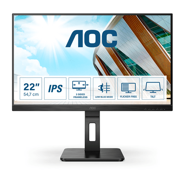 aoc 22p2du 21.5  led ips full hd hdmi vga altavoces