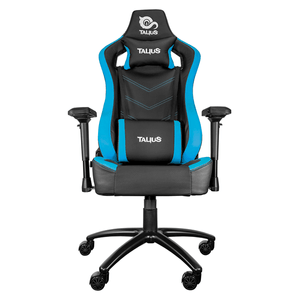 SILLA GAMER TALIUS VULTURE NEGRA/AZUL BUTTERFLY, 4D, BASE METWAL, RUEDAS NYLON