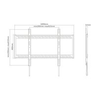 Miniatura 8 de SOPORTE TV CURVA PARED 60"-100" EQUIP 650323 FIJO
