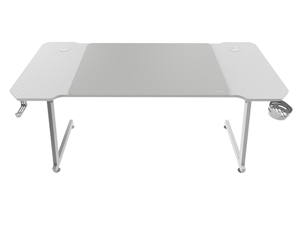 mesa mars gaming mgd x140 chasis de acero tablero blanco 140x60 dise  o fibra carbono alf. xxl