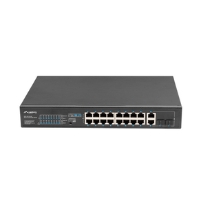 SWITCH-LANBERG-18-PTOS-100MB-16xPOE--2x-GBIT-ETHER-250W-RACK-19-