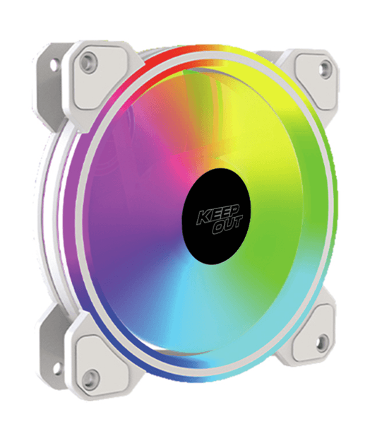 Keep Out XFC 120DRW Ventilador ARGB vENTILADOR Blanco