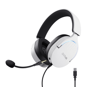 HEADSET-TRUST-GAMING-GXT-490-BLANCO-FAYZO-25302-USB-7.1-MICROFONO-DESMONTABLE-Y-FLEXIBLE-ILUMINACION-RGB-AURICULARES-GIRATORIOS