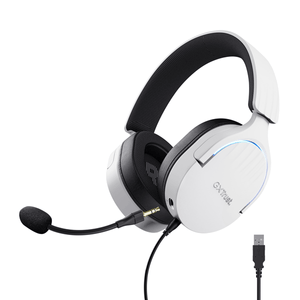 HEADSET-TRUST-GAMING-GXT-490-BLANCO-FAYZO-25302-USB-7.1-MICROFONO-DESMONTABLE-Y-FLEXIBLE-ILUMINACION-RGB-AURICULARES-GIRATORIOS