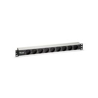 Miniatura 2 de REGLETA ALIMENTACION ALUMINIO RACK 19" 1U 9 TOMAS