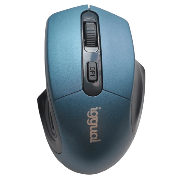 iggual ratón inalámbrico ergonomic-l-1600dpi azul