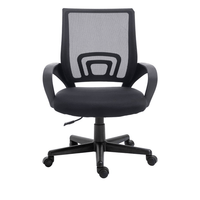 Miniatura 1 de SILLA DE OFICINA EQUIP DE MALLA COLOR NEGRO RECUBRIMIENTO PU DE ALTA CALIDAD DISEÑO ERGONOMICO