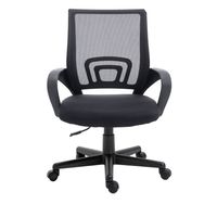Miniatura 2 de SILLA DE OFICINA EQUIP DE MALLA COLOR NEGRO RECUBRIMIENTO PU DE ALTA CALIDAD DISEÑO ERGONOMICO