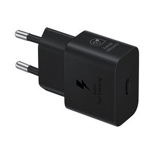 CARGADOR USB-C 25W BLACK SIN CABLE