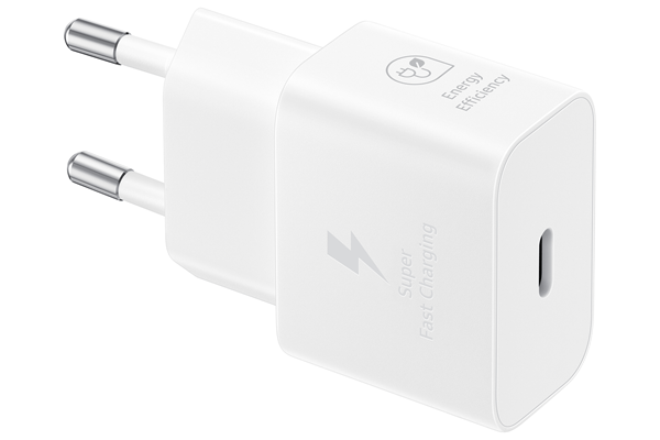 CARGADOR USB-C 25W WHITE SIN CABLE