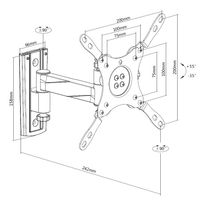 Miniatura 4 de SOPORTE TV PARED 13"-42" EQUIP 650106 ARTICULADO