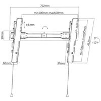 Miniatura 19 de SOPORTE TV PARED 37"-70" EQUIP 650317 INCLINABLE