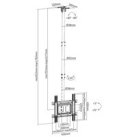 Miniatura 9 de SOPORTE TV TECHO 37"-70" EQUIP 650321 GIRATORIO