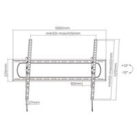 Miniatura 11 de SOPORTE PANTALLA 60"- 120"  INCLINABLE HEAVY DUTY EQUIP MAX. 120KGS VESA MAX 900X400
