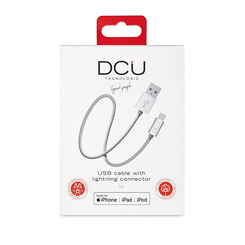 CABLE DCU USB LIGHTING SILVER ALUMINIO (34101205)