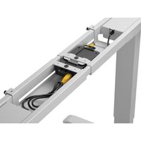 Miniatura 5 de MESA ELECTRICA ERGONOMICA ALTURA REGULABLE MOTOR DUAL  SIN TABLERO COLOR ESTRUCTURA GRIS CONTROL T