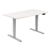 Miniatura 7 de MESA ELECTRICA ERGONOMICA ALTURA REGULABLE MOTOR DUAL  SIN TABLERO COLOR ESTRUCTURA GRIS CONTROL T