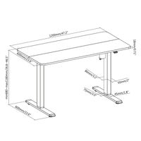 Miniatura 10 de MESA ELECTRICA ERGONOMICA ALTURA REGULABLE  TABLERO NEGRO 120X60  COLOR ESTRUCTURA NEGRO CONTROL TACTIL ALTURA DESDE 68CM-118CM