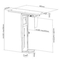 Miniatura 8 de SOPORTE CPU EQUIP 650892 PARA INSTALACION BAJO MESA GIRATORIO 360§ ACERO COLOR NEGRO MAX. 10KGS