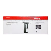 Miniatura 9 de SOPORTE CPU EQUIP 650892 PARA INSTALACION BAJO MESA GIRATORIO 360§ ACERO COLOR NEGRO MAX. 10KGS