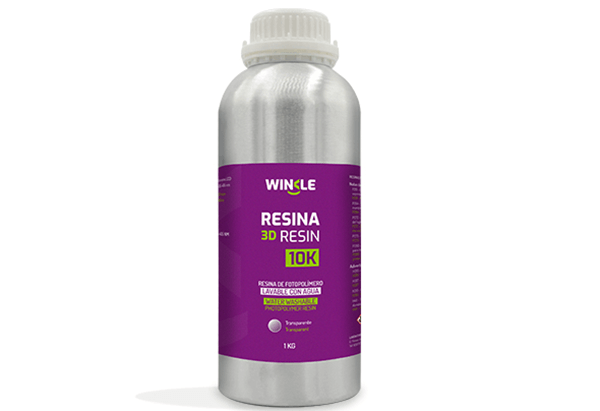 resina 3d winkle cristal transparente | lavable | 10k | 1kg