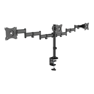 SOPORTE-PANTALLA-PARA-MESA-13--27--DOBLE-BRAZO-ARTICULADO-SOPORTA-3-MONITORES-VESA-STANDARD-HASTA-8KG