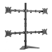 Miniatura 1 de SOPORTE PANTALLA SOBREMESA 17"-32" DOBLE BRAZO ARTICULADO SOPORTA 4 MONITORES VESA STANDARD HASTA 9KG