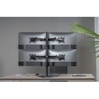 Miniatura 9 de SOPORTE PANTALLA SOBREMESA 17"-32" DOBLE BRAZO ARTICULADO SOPORTA 4 MONITORES VESA STANDARD HASTA 9KG