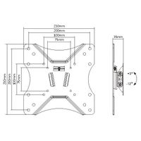 Miniatura 5 de SOPORTE TV PARED 23"-42" EQUIP 650401 INCLINABLE