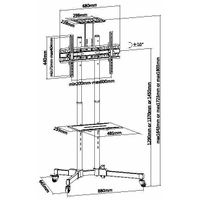 Miniatura 8 de SOPORTE TV SUELO 37"-70" EQUIP 6506033 FIJO
