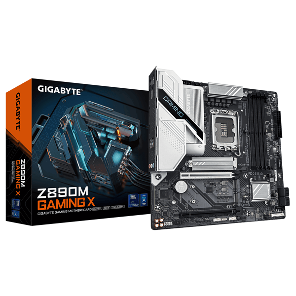 GIGABYTE Intel Placa base Z890M GAMING X - Compatible con procesadores Intel Core Ultra (Serie 2), 8+1+2 fases VRM, hasta 8800MHz DDR5 (OC), 1xPCIe 5