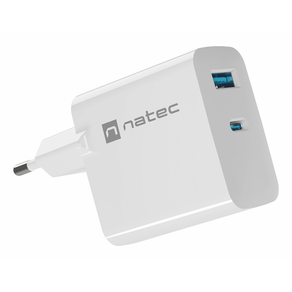 CARGADOR-NATEC-RIBERA-GAN-45W-PD3.0-QC3.0-1XUSB-A---1XUSB-C-BLANCO