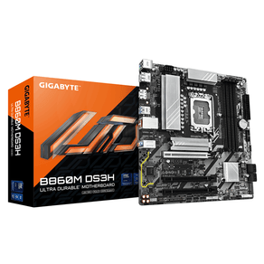 Placa-Intel--GIGABYTE-B860M-DS3H-Placa-base---CPUs-Intel-Core-Ultra-VRM-de-5-1-2-1-fases-hasta-9066MHz-DDR5-1xPCIe-5.0---1xPCIe-4.0-M.2-LAN-25-GbE-USB-3.2-Gen-2-LGA-1851--Socket-V1-