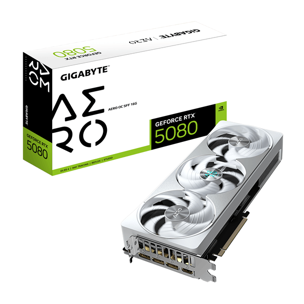tarjeta grafica gigabyte nvidia rtx 5080 aero oc sff | 16gb gddr7 | dlss 4