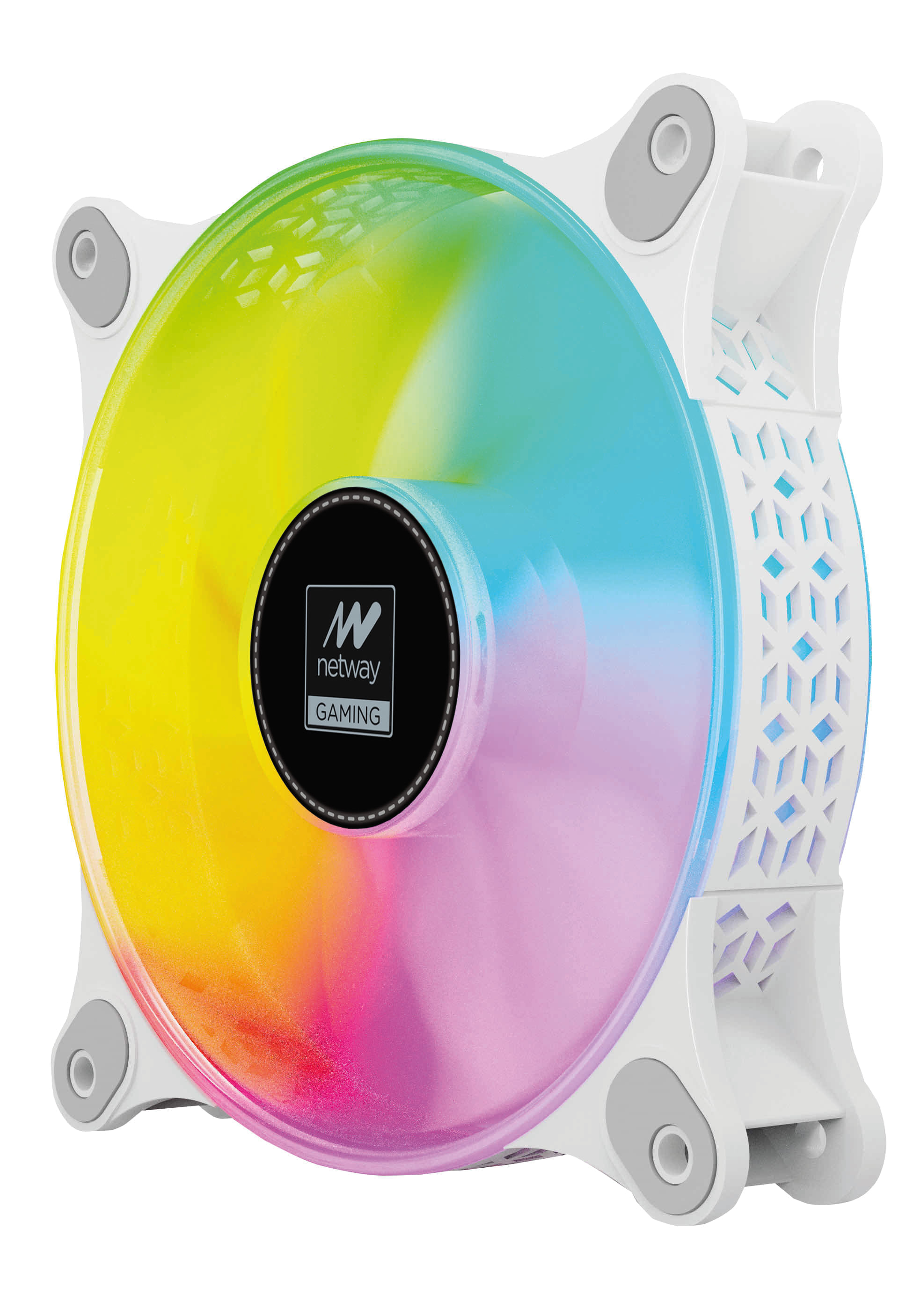 VENTILADOR ARGB 12CM NETWAY BLANCO