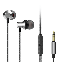 AURICULAR INTRAUDITIVO AIWA ESTM-50SLSILVER 3.5mm DRIVER NEODIMIO 10mm DINAMICO MICRO CONTROLADOR RE
